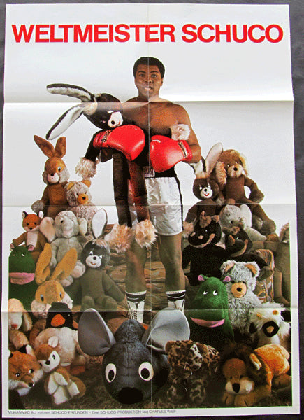 ALI, MUHAMMAD ADVERTISING POSTER FOR SCHUCO TOYS (1976)