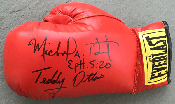 James 'Bonecrusher' Smith Signed Everlast Boxing Glove (Schwartz)