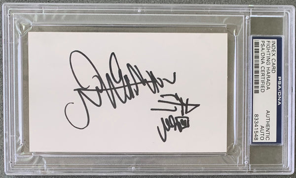 HARADA, KATSUHIRO SIGNED INDEX CARD – JO Sports Inc.