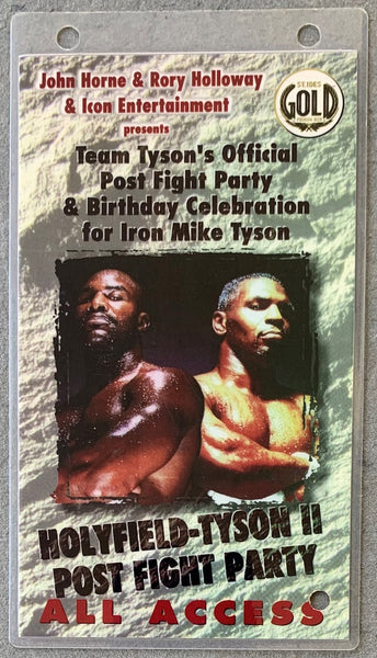 Tyson Vs Holyfield Ii Bite Fight 1997 Mgm Poster Vintage Tin Metal