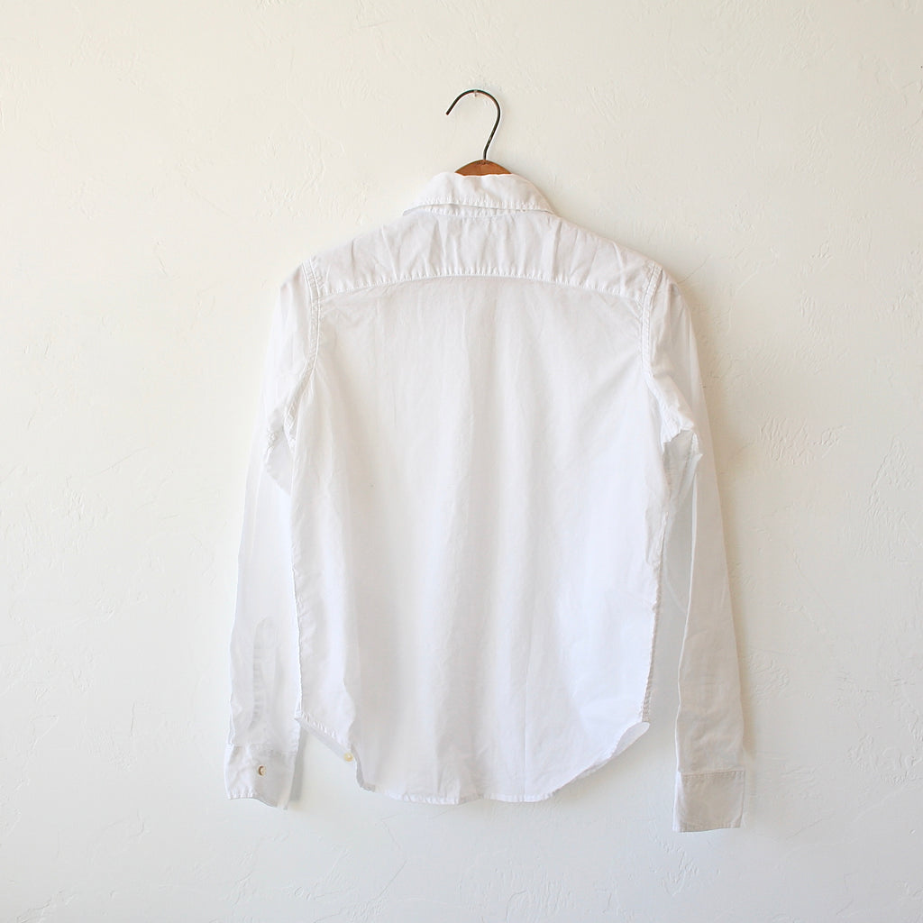Pip Squeak Chapeau Boy Shirt - White Cotton Batiste | Bon