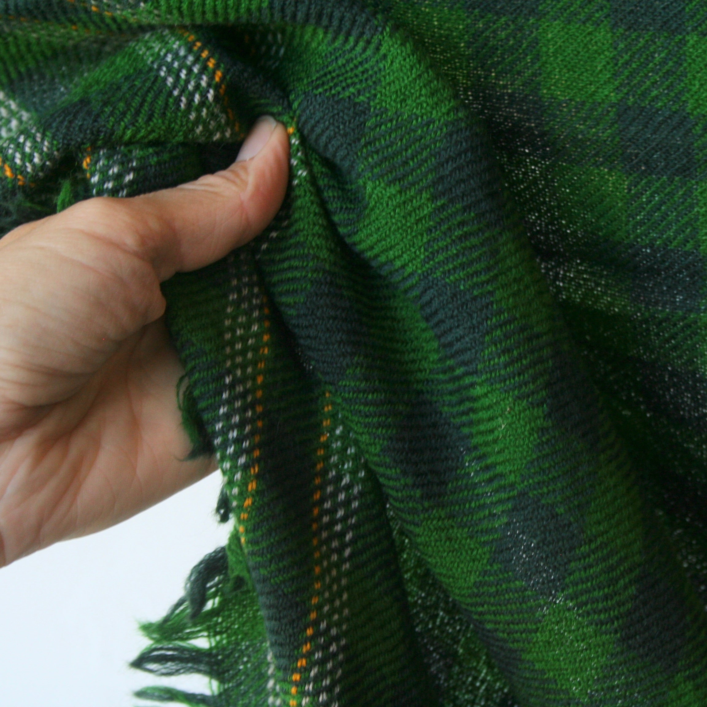 Moismont Wool Plaid Blanket - Evergreen Gingham