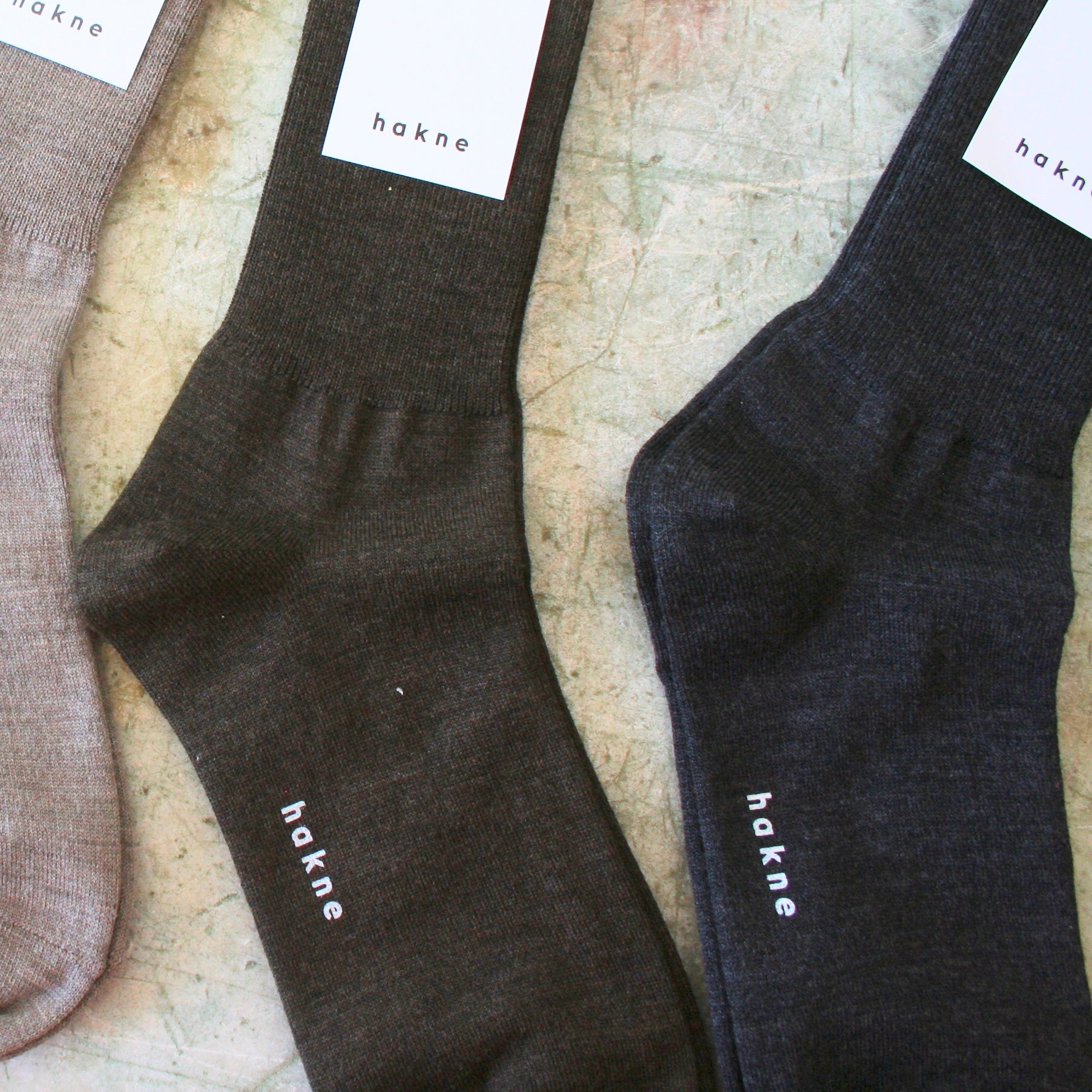 Hakne Merino Wool Ribbed Socks - 4 Color Options