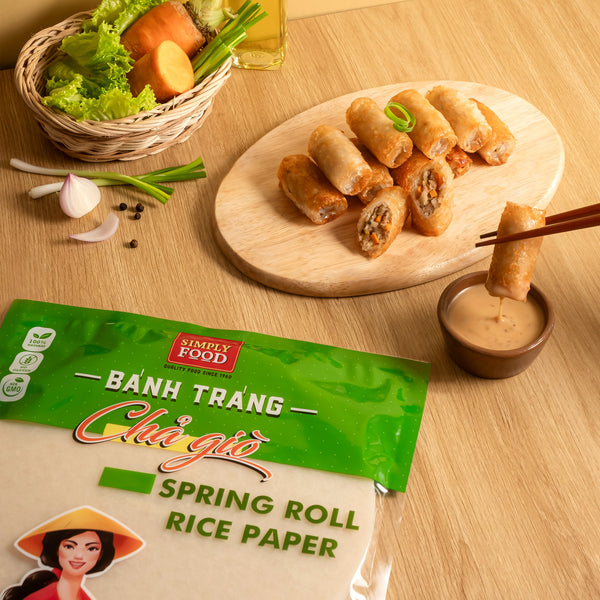  150 Sheets Premium Rice Papers, 30~32 Sheets Per Pack, 10.5 oz,  Vietnamese Spring Roll Wrapper, Premium Rice Paper, Round 22cm by  Asiadeli(Pack of 5) : Grocery & Gourmet Food