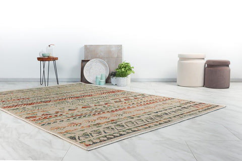 jute colourful rug