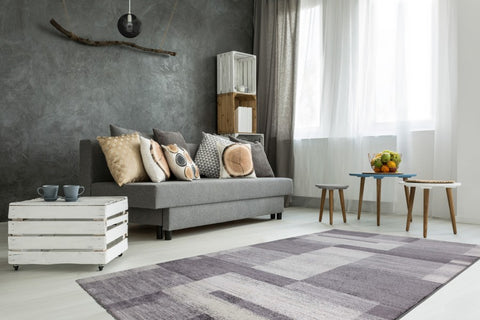 grey couch grey rug