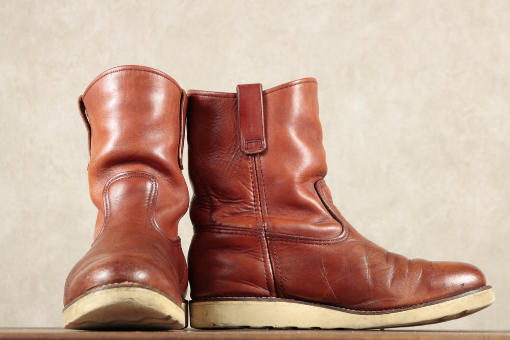 送料無料・選べる4個セット 廃盤緑犬タグ 90's RED WING PECOS No.866