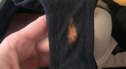 Yellow Pee Stained Underwear