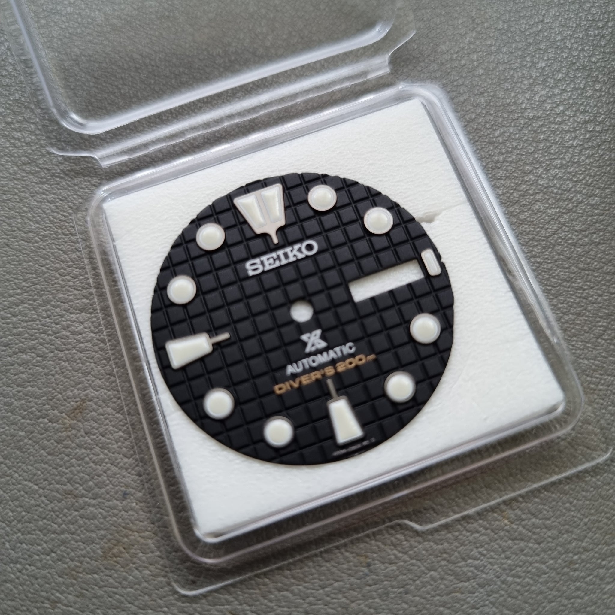 DIA125 OEM SEIKO SRPE03 BLACK WAFFLE DIAL – Mod Mode Watches