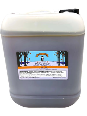 2.5 Gallons Bulk Pure Vermont Maple Syrup - Barred Woods Maple
