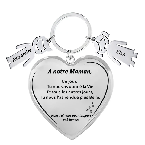 Porte-Clé - Maman D'Amour - Little marmaille