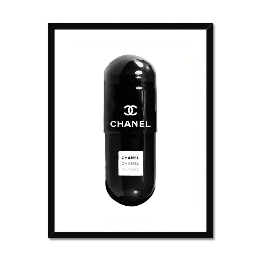 Chanel Pill Framed Print – Artformed