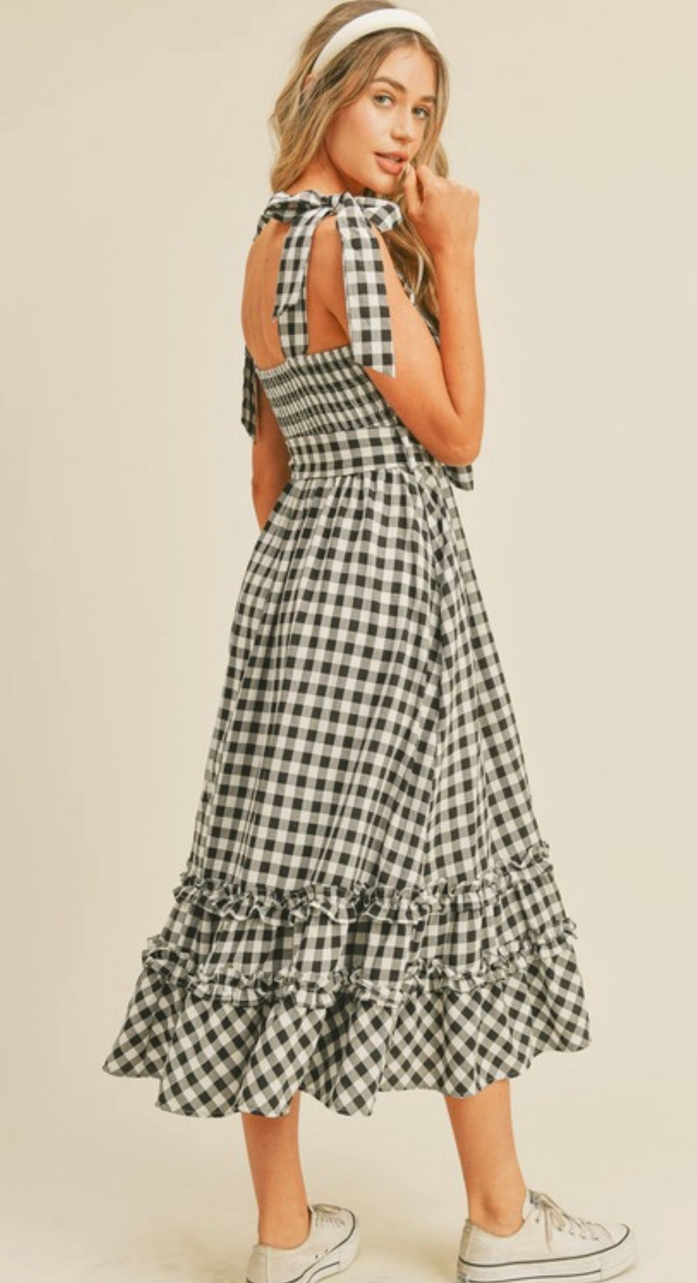 Check Her Out Gingham Dress