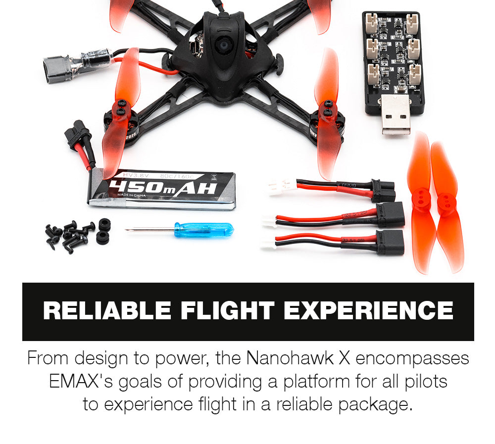 EMAX Nanohawk X 3 inch FPV Racing Drone BNF