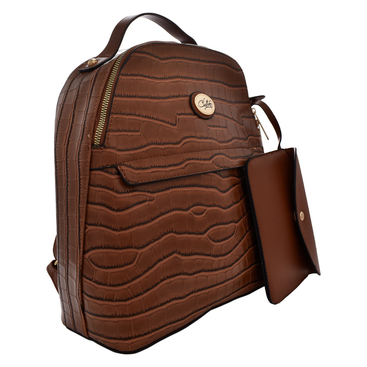 Backpack [Chatties] con diseño estilo animal print tipo piel de cocodr –  Bag City Mexico