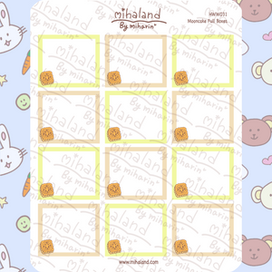 Mooncake Full Boxes for Hobonichi Weeks Planner Stickers (HWW031)