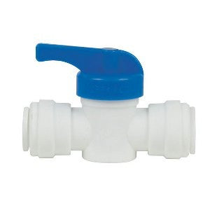 Watts 1/4-in Push-to-connect x 1/4-in Push-to-connect Polymer Quarter Turn  Stop Straight Valve in the Shut-Off Valves department at