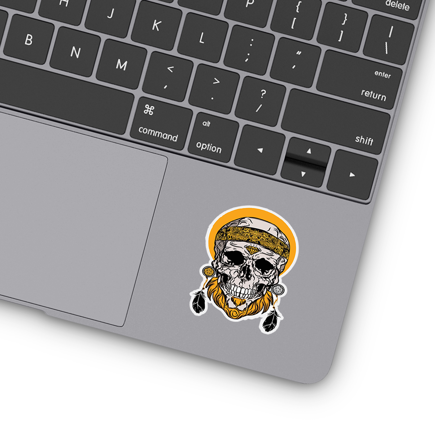 zombie macbook sticker