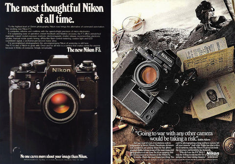 Nikon F3 advertisement from the 80's