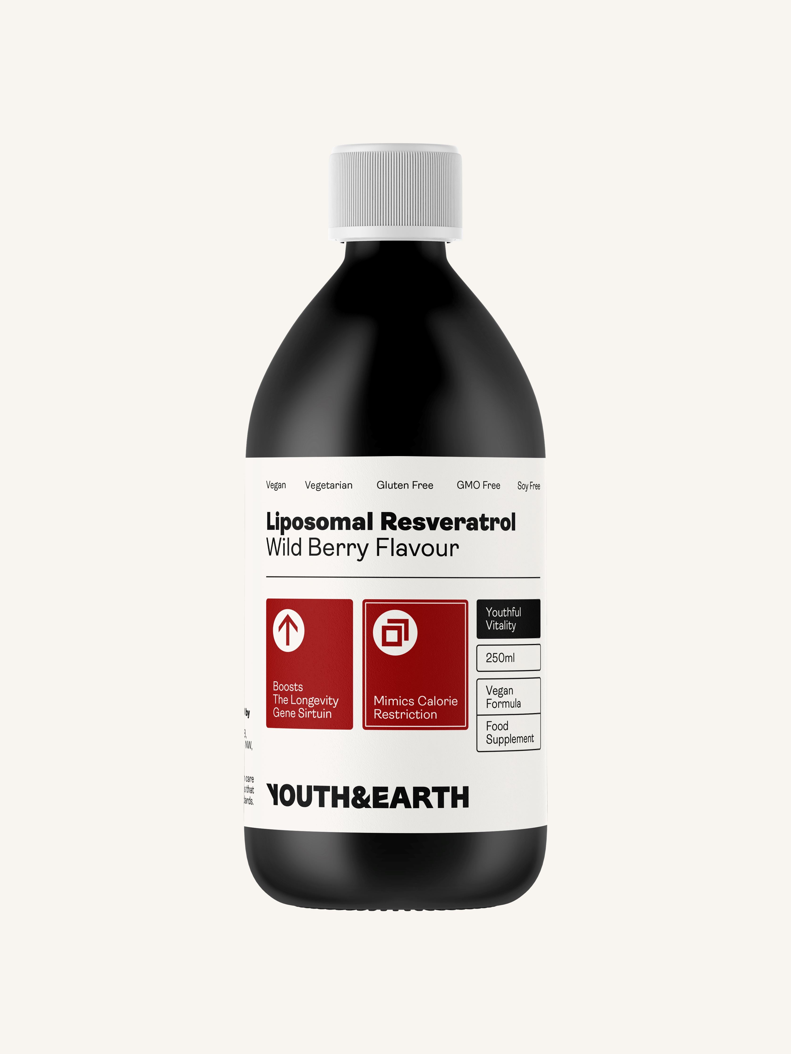 Liposomal Resveratrol 200mg – Wild Berry Flavour 250ml