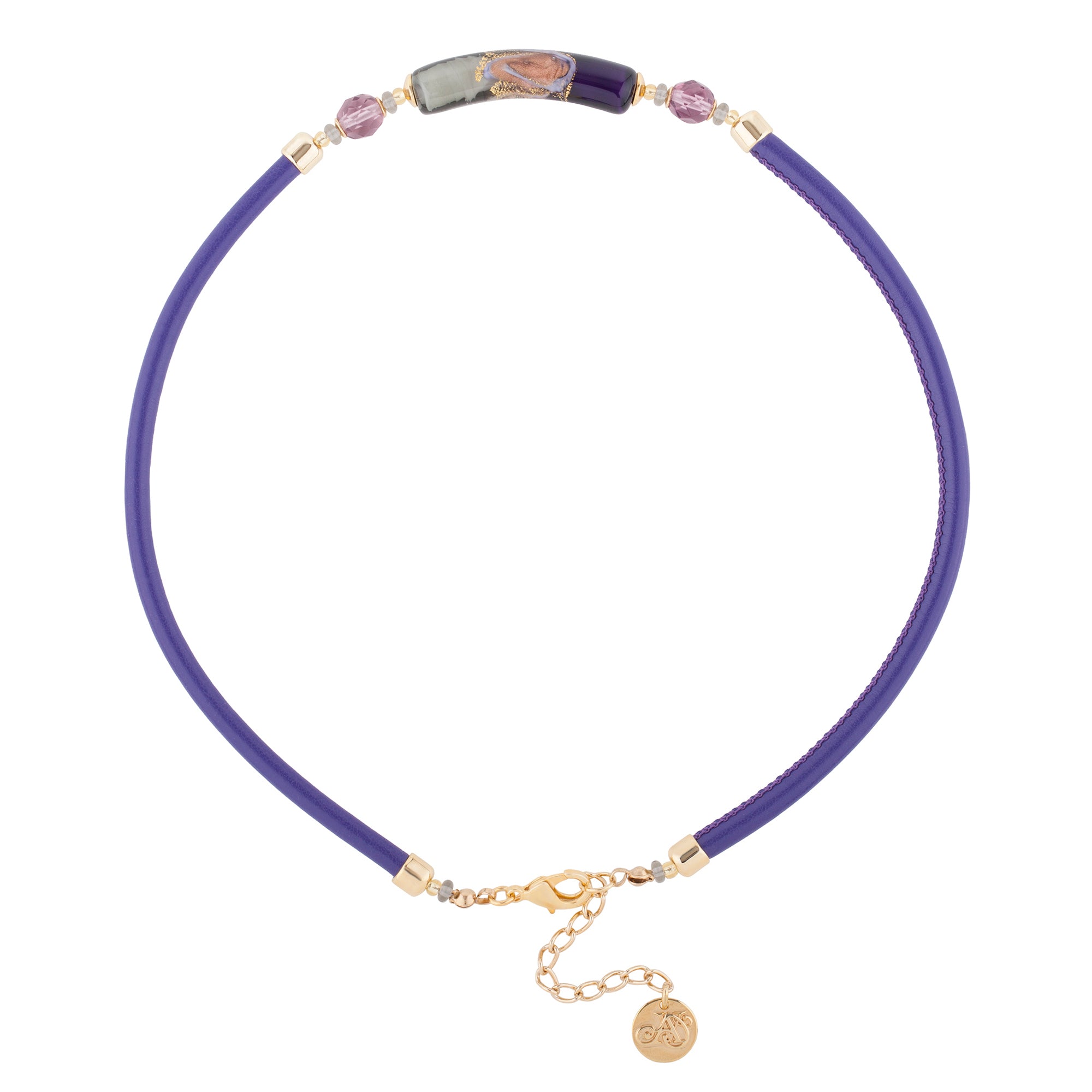 Murano Torque Purpura - Halskette
