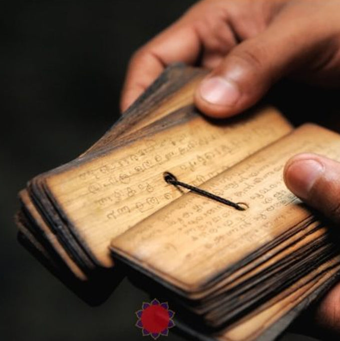 a small wooden book