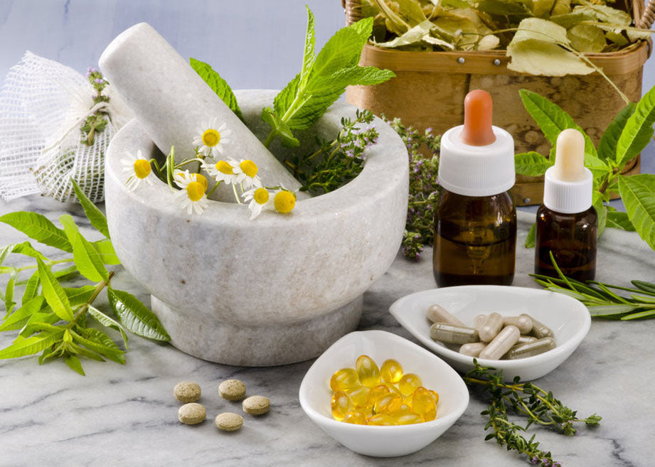 Herbs tablets & essential oils
