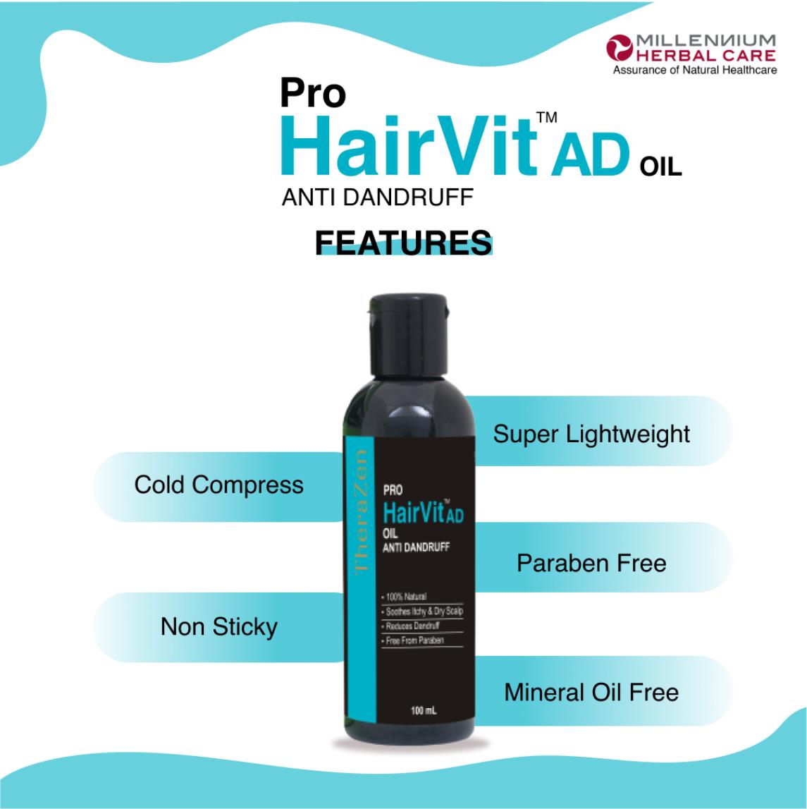 Millennium Herbal Care PRO HAIRVIT SHAMPOO  Nourishing  Revitalizing  Intensive Botanical Formula for Clean Hair  Scalp to Control Hair fall   Breakage  100 ml Pack of 2