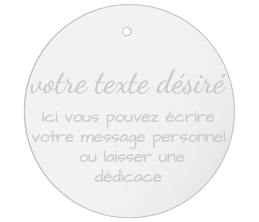 Geschenkanhänger personalisiert mit Wunschtext rund 8 oder 10 cm