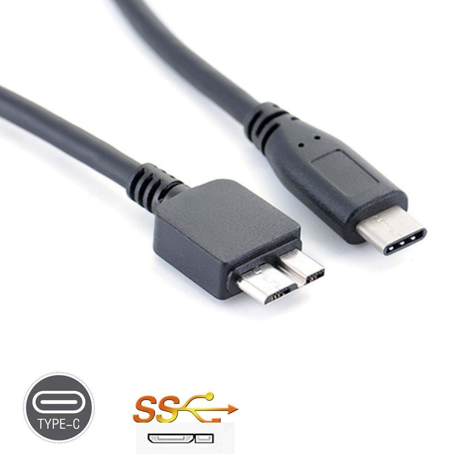 Type C USB 3.0 to USB C 3.1 USB Cable Lead LaCie Rugged USB-C 2TB – Hellfire Trading