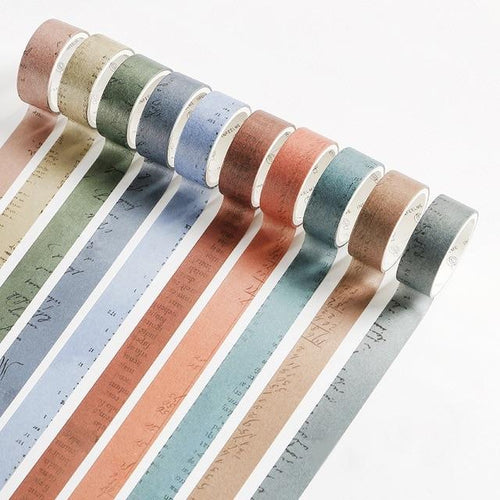 Pale Color Washi Tape (Set of 10)