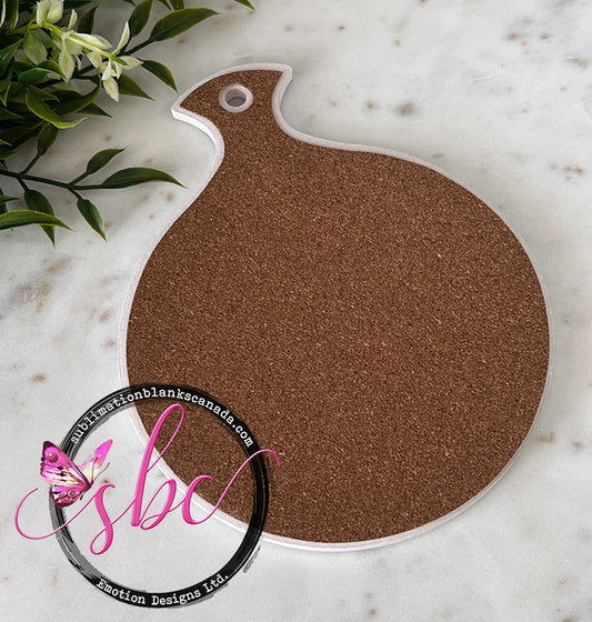 Matte Ceramic Blank Sublimation Coasters with Cork- 10.8cm White Blanks  Square