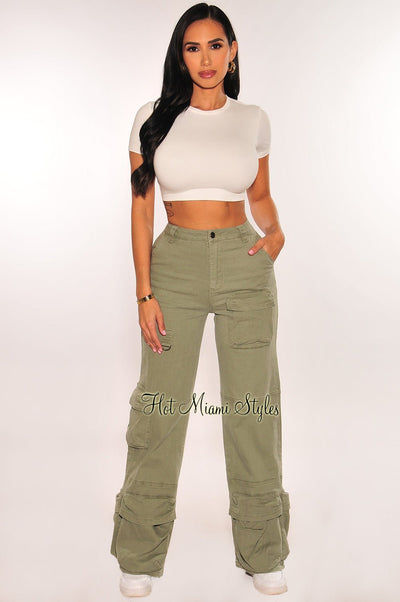 High Waist Cargo Wide Leg Pants - Elevate Your Style with Multiple Patch  Pockets – WINNER OF VICTORIES