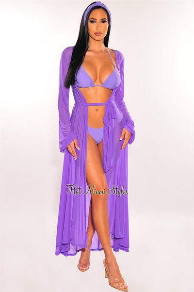 Malia - 2-Piece Purple Long-sleeve Mesh Top w/ Rhinestones + Matching Purple  Pants, Size Medium (RENTAL) — Two Hearts Dance & Yoga