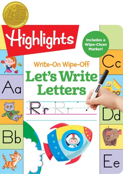 Highlights Write-on Wipe-off Let's Write Letters