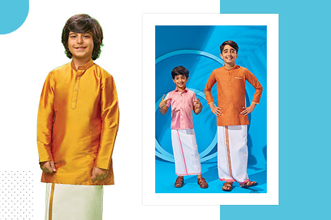 Kids Dhoti and Shirts