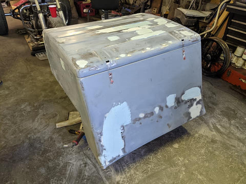 Servi-Car Box going on the original 1945 The Trike Guys are building