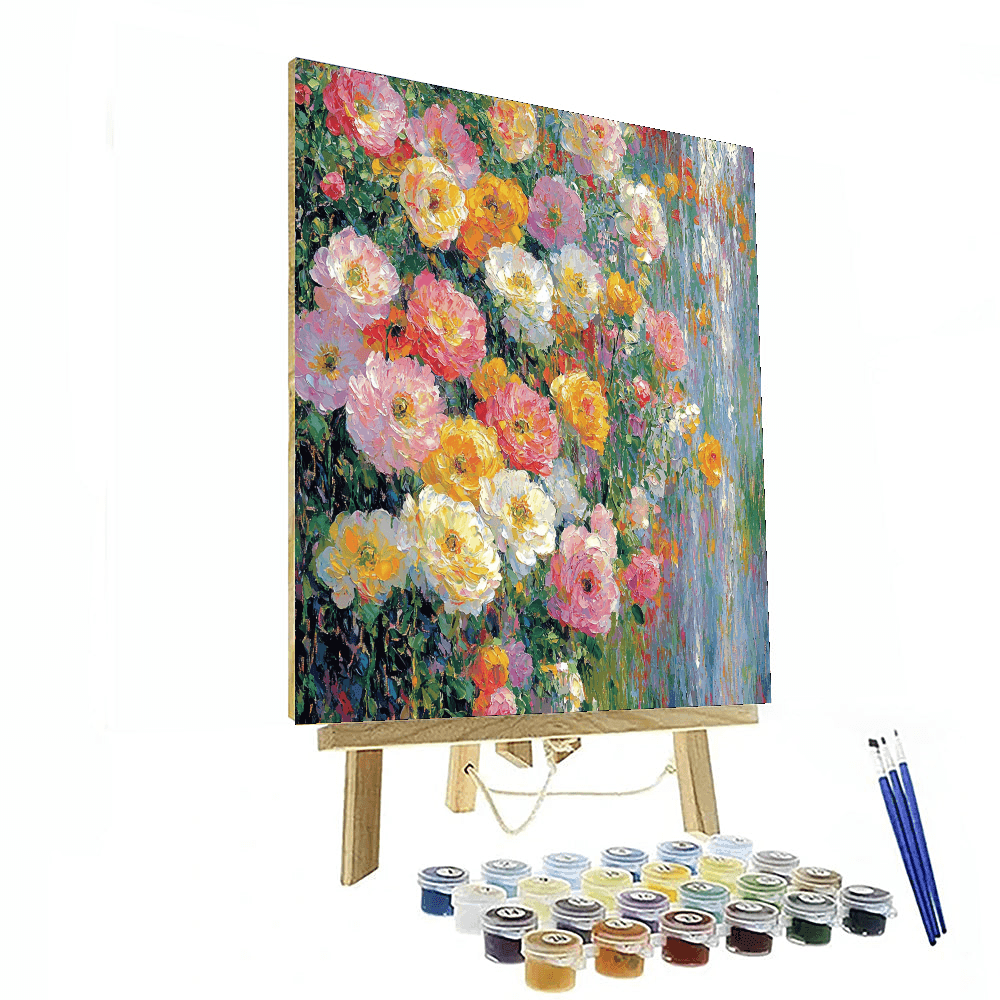 Monet Inspired Cascading Blooms - DIY Painting By Numbers Kit