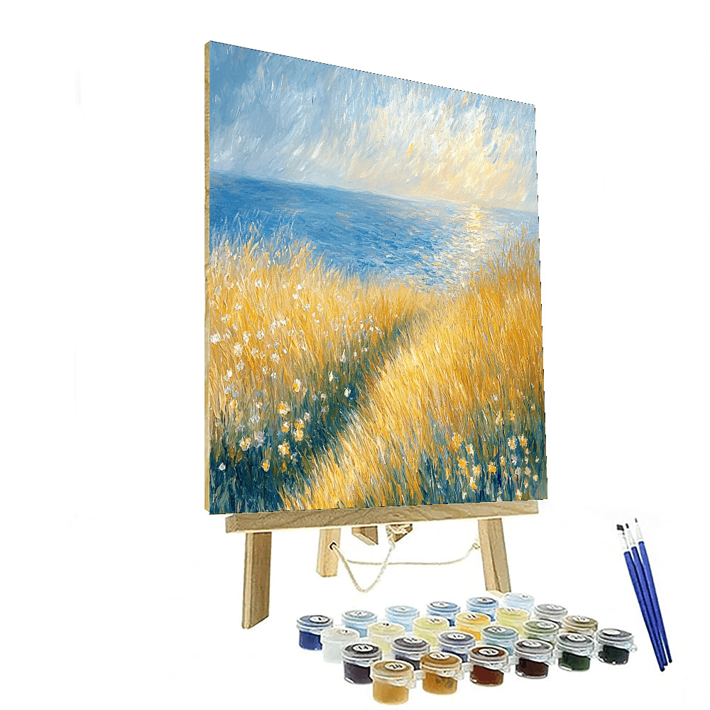 Claude Monet Inspired Golden Field Symphony - DIY Painting By Numbers Kit