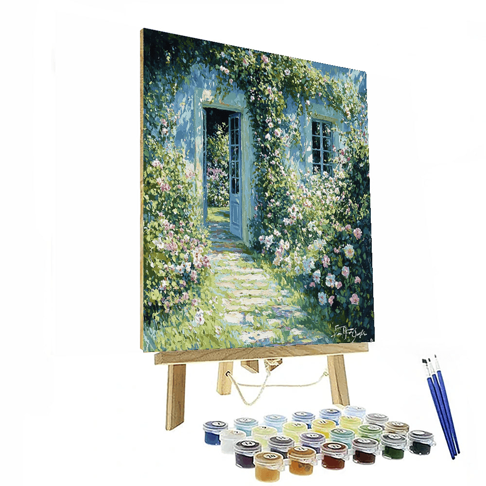 Claude Monet Inspired Hidden Garden - DIY Painting By Numbers Kit