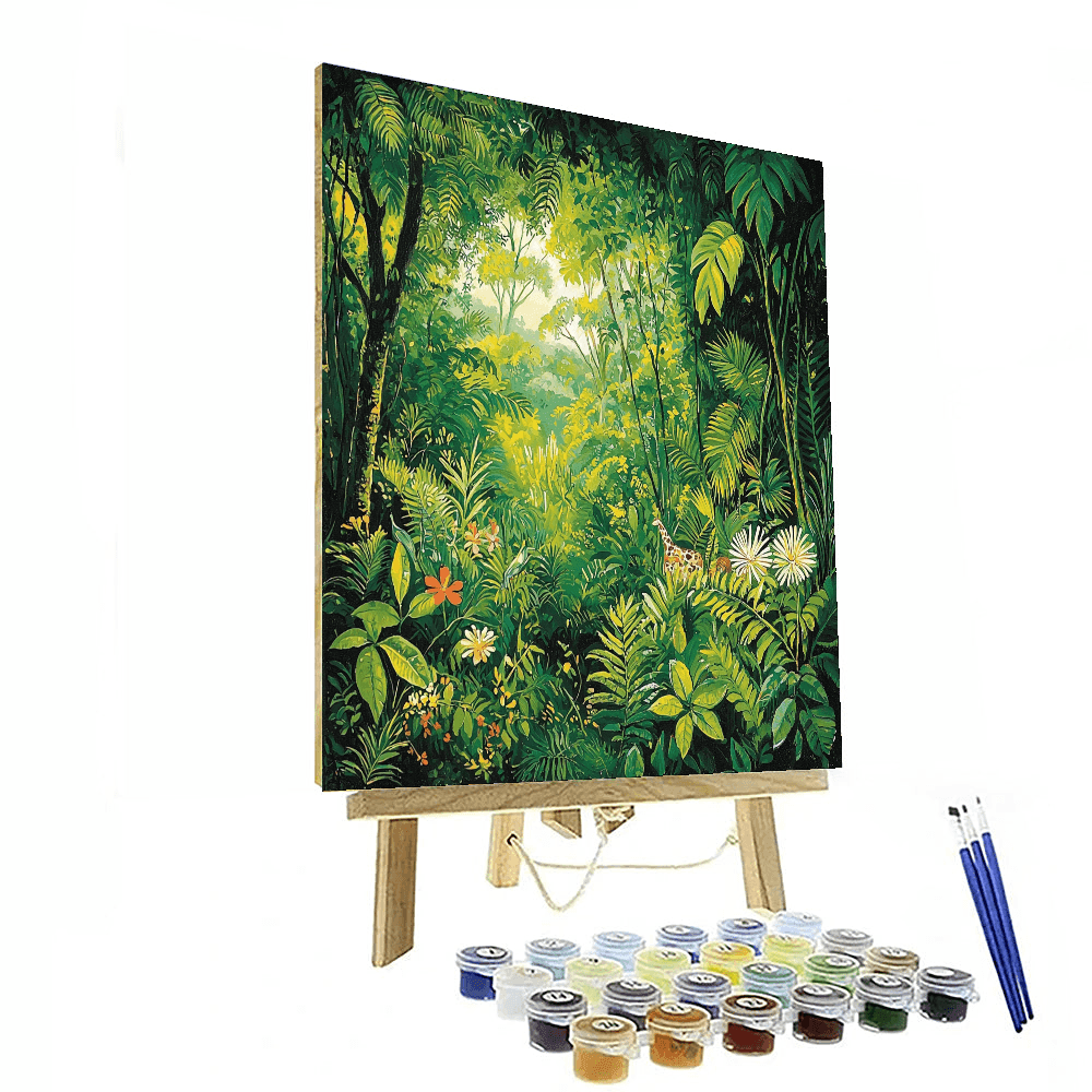 Henri Rousseau Inspired Rousseau's Jungle Adventure - DIY Painting By Numbers Kit