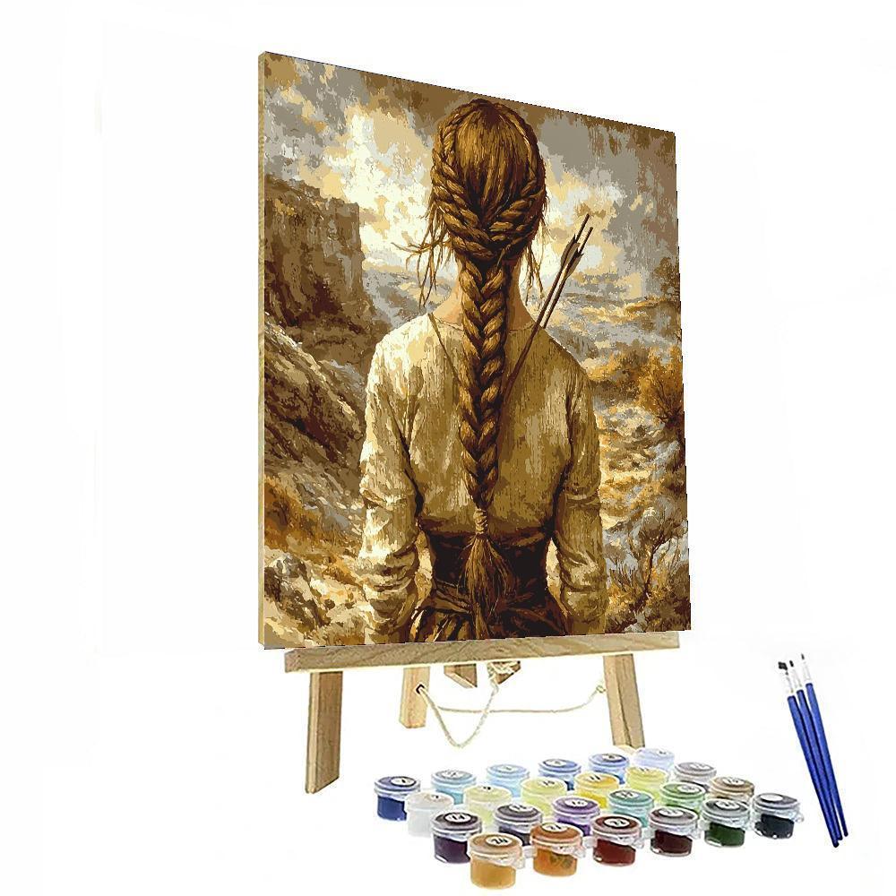 Jennifer Lawrence: The Daring Journey of Katniss Everdeen - DIY Painting By Numbers Kit