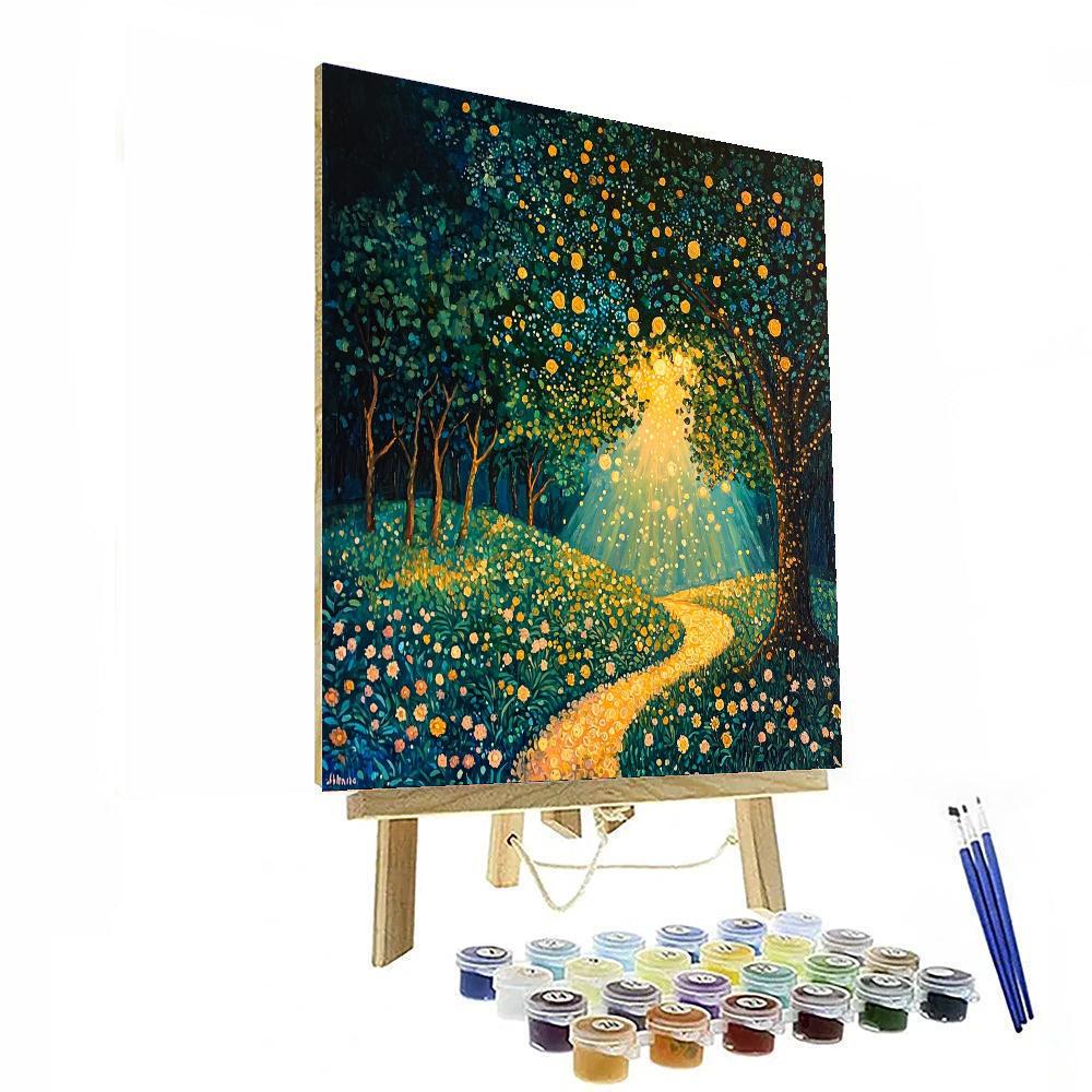 Gustav Klimt Inspired Ethereal Glade - DIY Painting By Numbers Kit