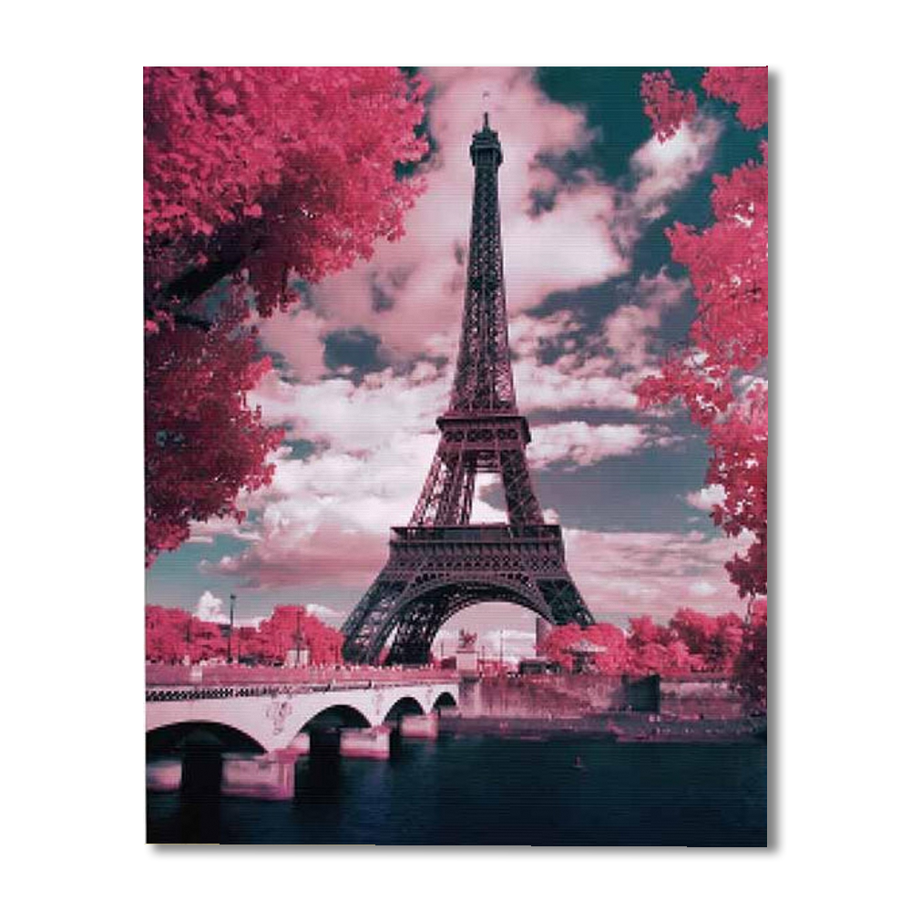 Image of The Eiffel Tower Paint By Numbers Painting Kit