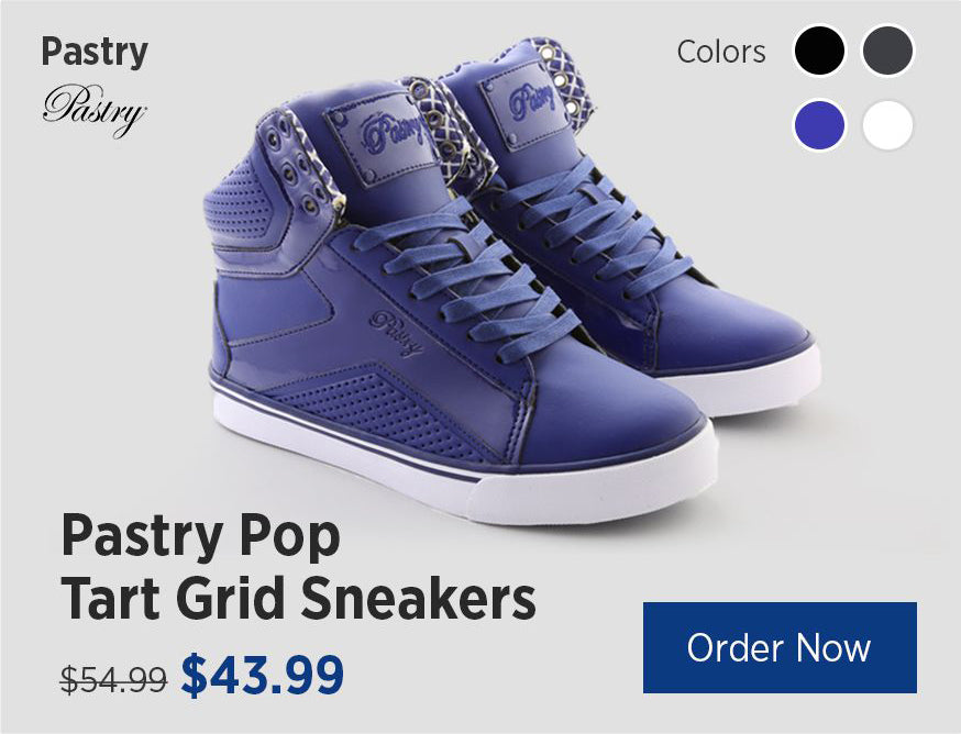 Pastry Pop Tart Grid Sneakers