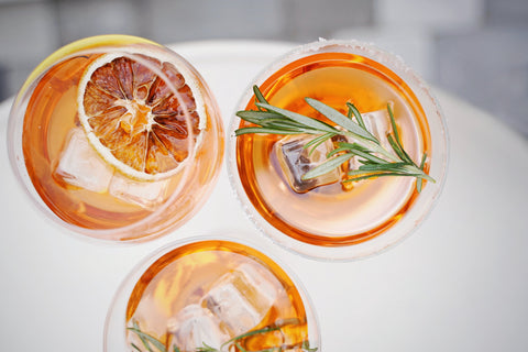 Aperol spritz from above