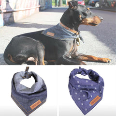 Dogapalooza denim dog bandanas