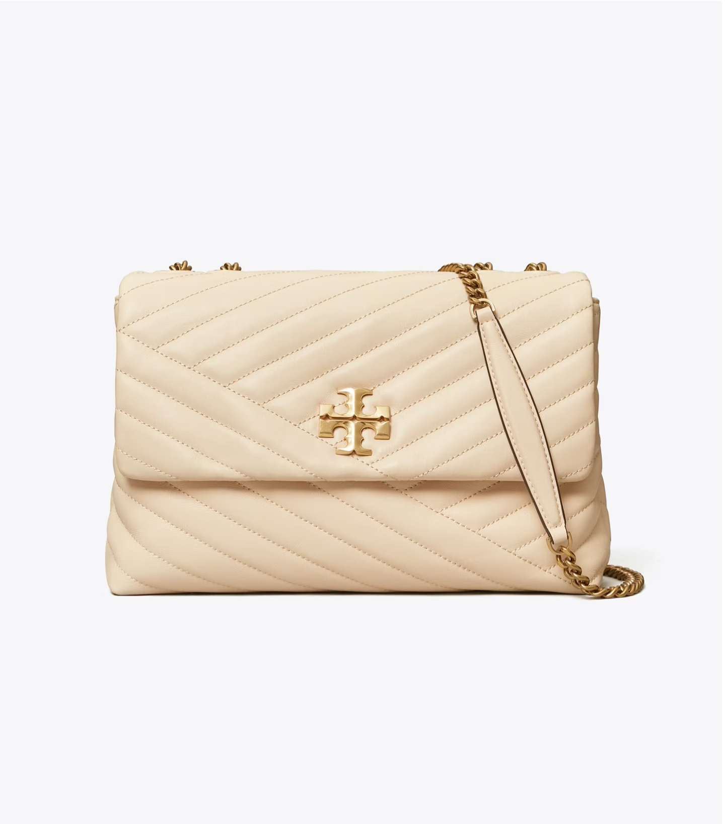 Tory Burch Women's Kira Chevron Quilted Leather Continental Wallet - Desert Dune One-Size