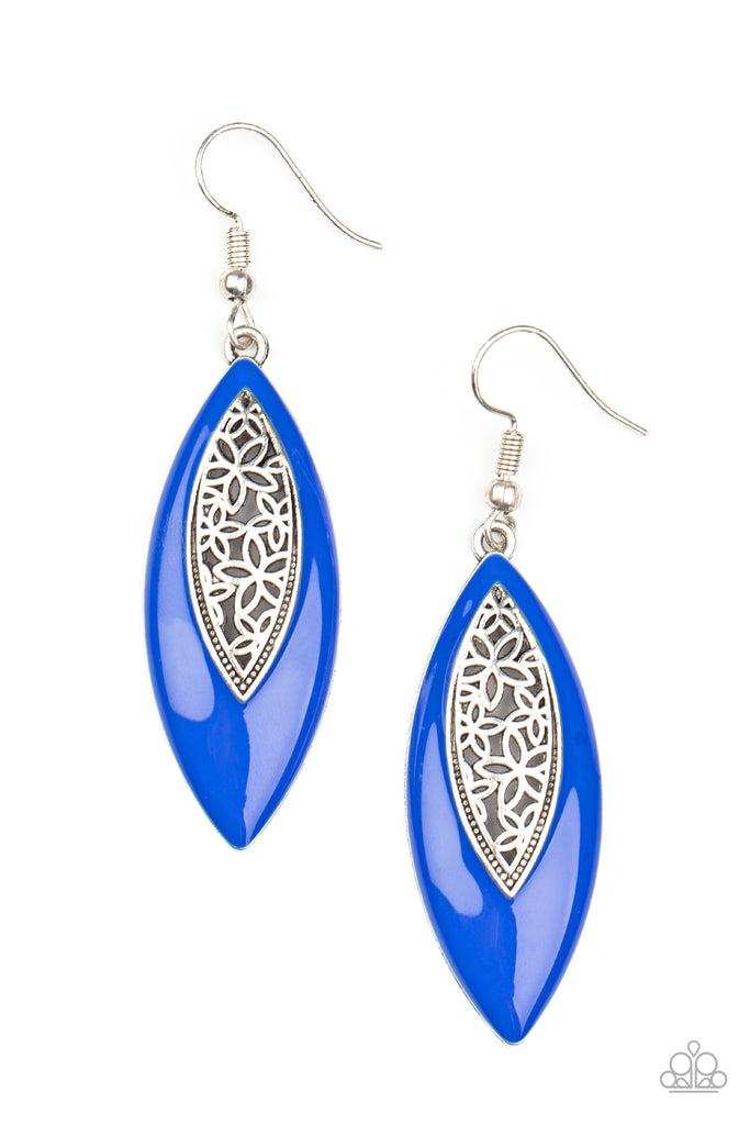 Castle Chateau - blue - Paparazzi earrings