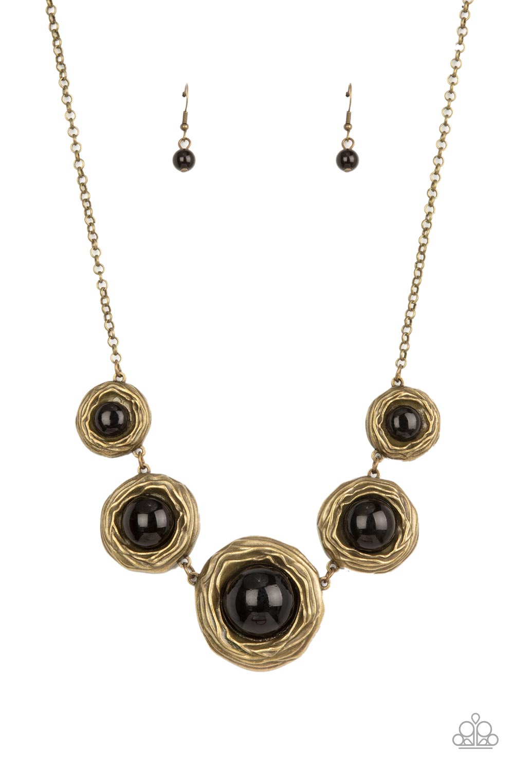 Paparazzi Hey, SOL Sister Black and Brass Necklace – diannesjewelryshop